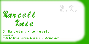 marcell knie business card